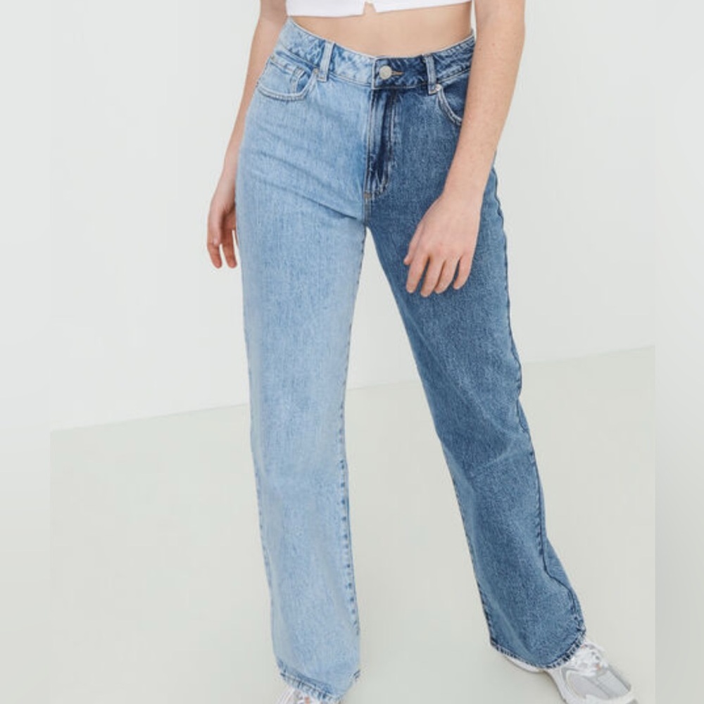 Garage 90s Straight Leg Two Toned Jeans